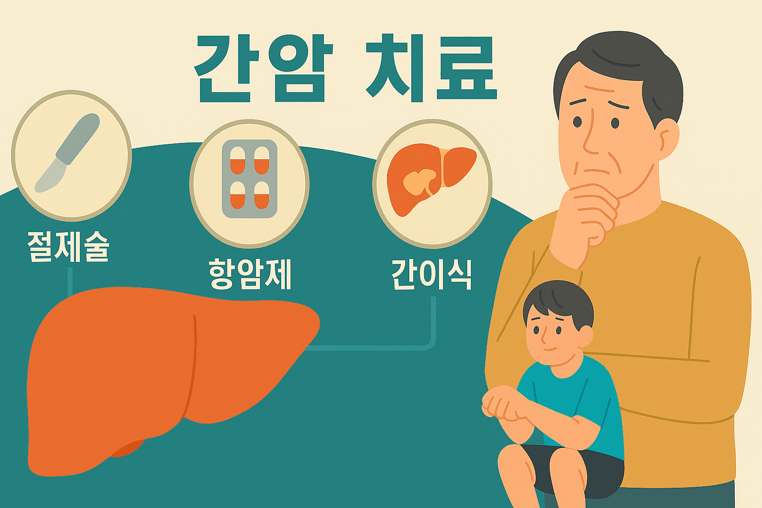 간암 치료 방법, 간절제술, 항암제 치료, 간이식