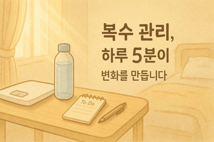 복수 관리 하루 5분이 변화를 만듭니다