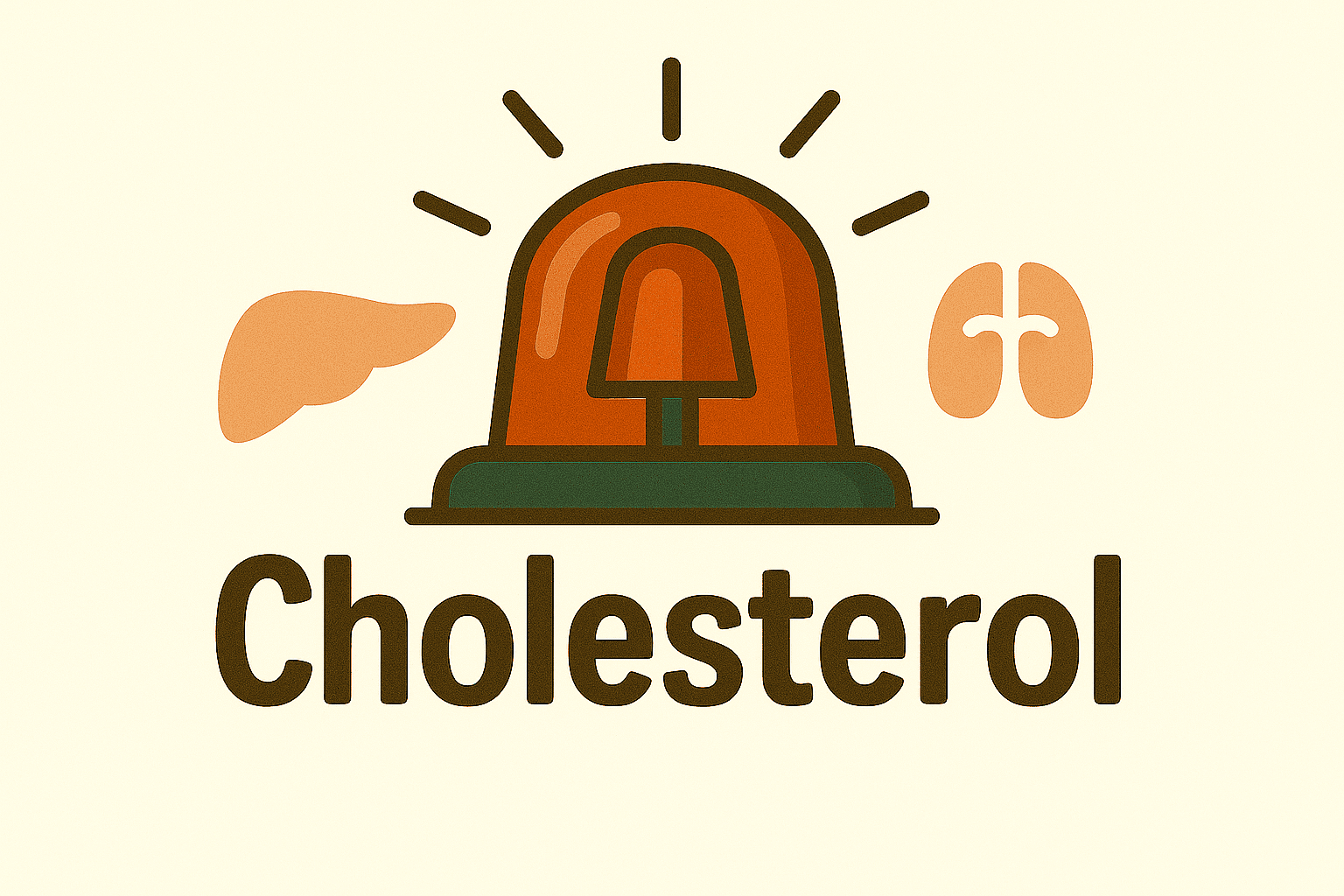 빨간 경고등 아래 Cholesterol