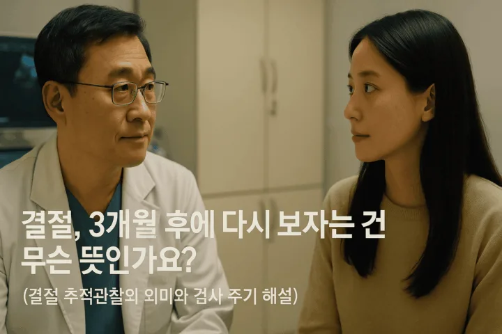 결절 3개월 후에 다시 보자는 말의 의미