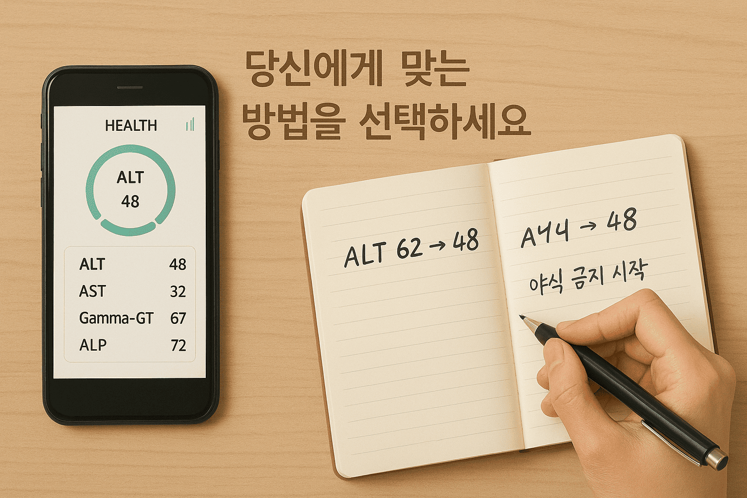 스마트폰앱과 노트에 손글씨, 당신에게 맞는 방법을 선택하세요 이미지
