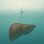 조용히 진행되는 간 손상을 상징하는 이미지
